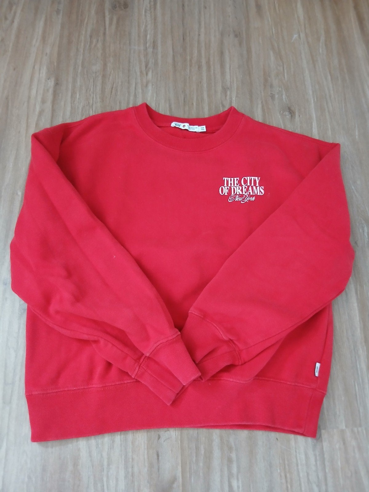 Rode sweater "The City of Dreams New York" - America Today, America Today, Gebruikt, Jongen of Meisje, Trui of Vest