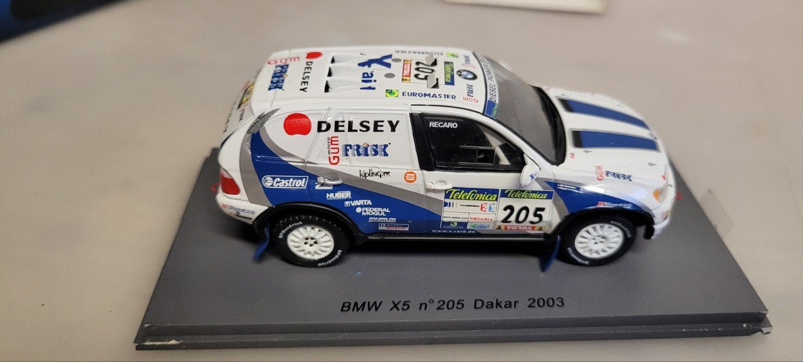 Spark BMW X5 Dakar 2003, Ophalen of Verzenden, Zo goed als nieuw, Auto, Overige merken