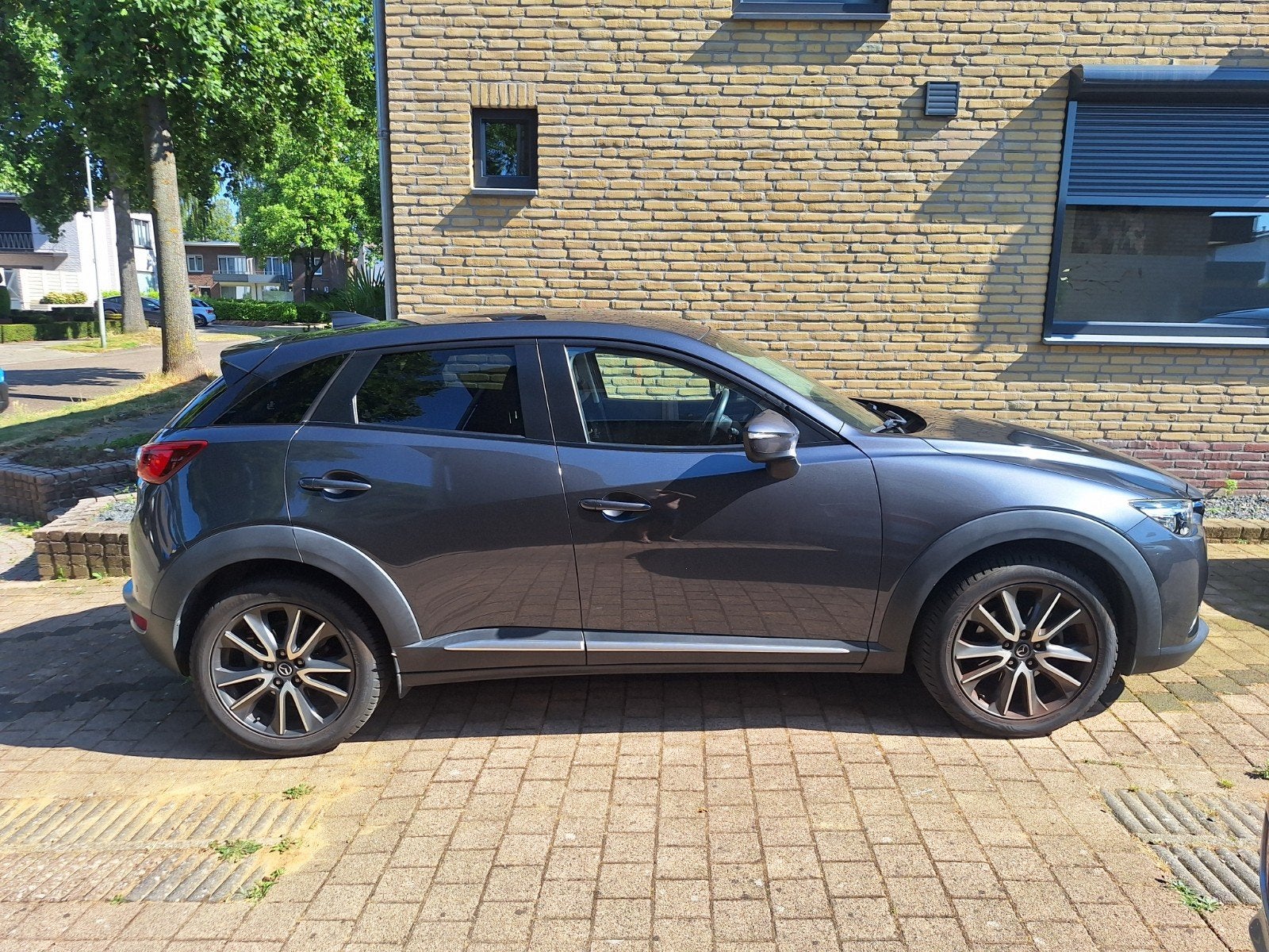 Mazda CX-3 2.0 Skyactiv  gtm 2016 Grijs, Auto's, Mazda, Voorwielaandrijving, 1998 cc, 4 cilinders, Leder