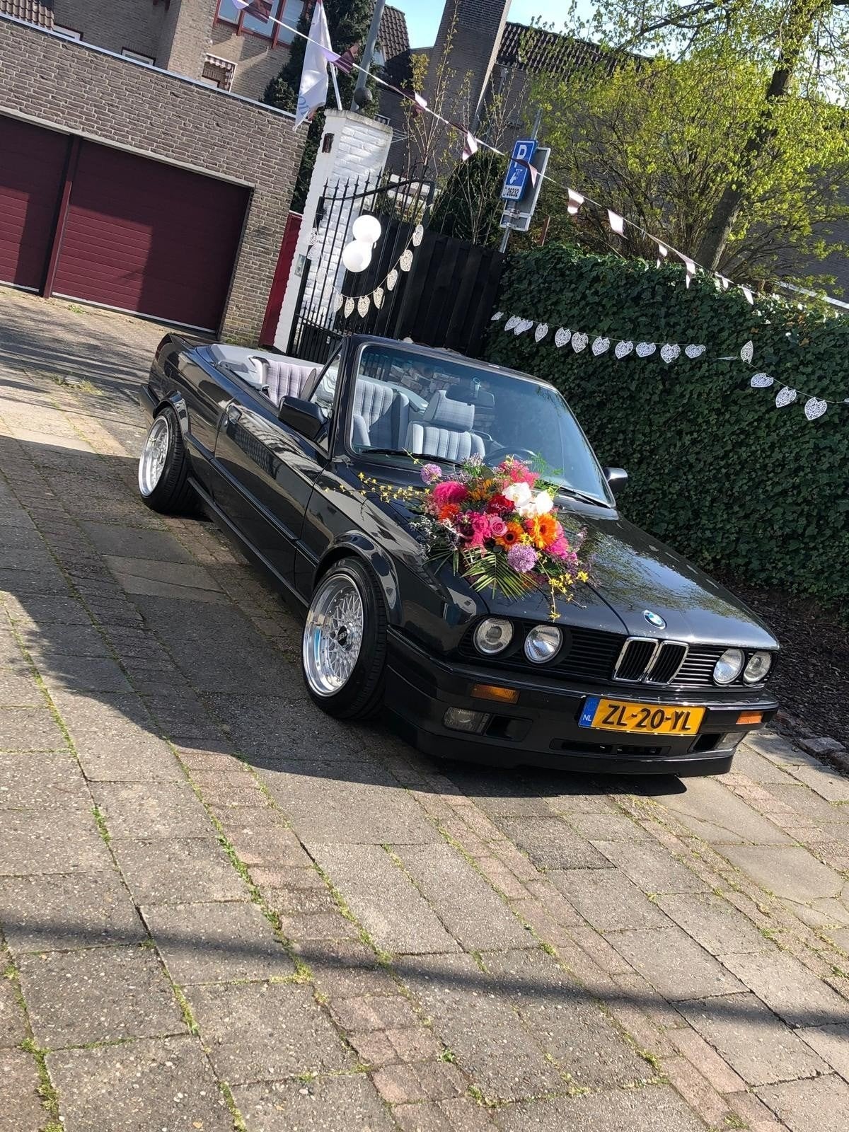 BMW E30 Cabrio 325i, Nederlandse auto, 3e eigenaar, 2494 cc, Cabriolet, 4 stoelen, Zwart