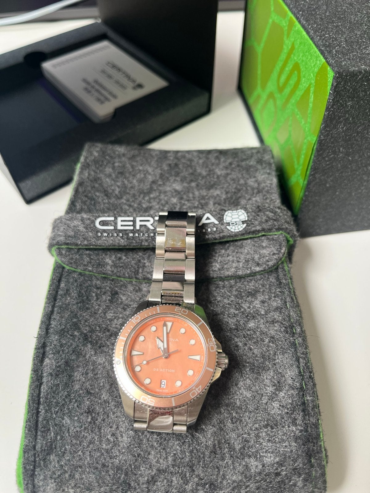 Certina DS Action Lady Diver Horloge - Zo goed als nieuw, Overige merken, Staal, Polshorloge, Ophalen of Verzenden