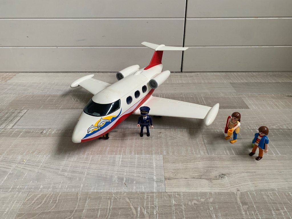 Playmobil vliegtuig, Gebruikt, Complete set, Overige typen, Family fun
