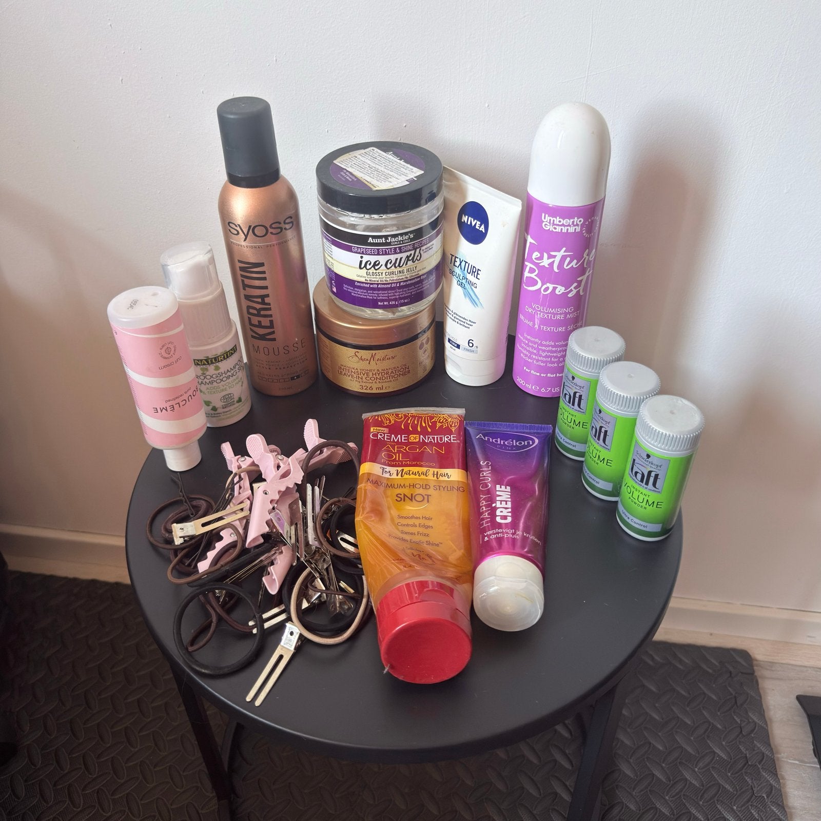 Curly girl haarproducten, Ophalen, Gebruikt, Gel, Wax, Haarlak of Mousse