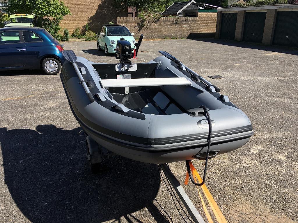 GALA 240 RIB + 12PK + 4PK, Watersport en Boten, Ophalen, Aluminium, Zo goed als nieuw, Peddels