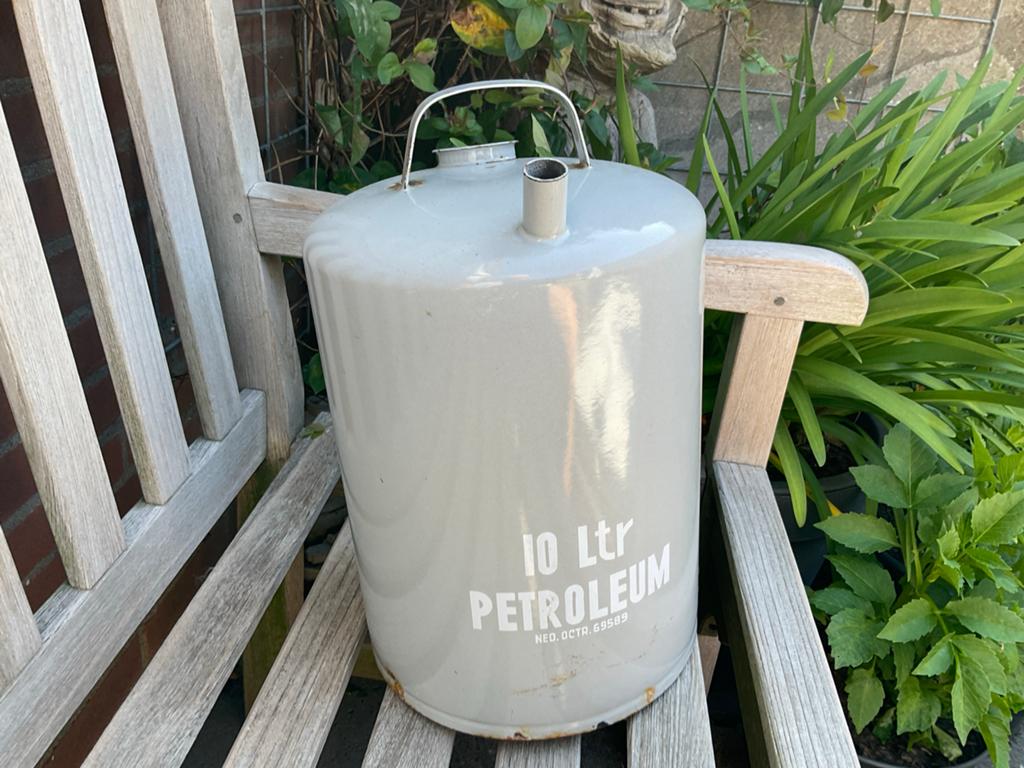 Vintage 10 Liter Petroleum Kan - Decoratief Item, Ophalen of Verzenden