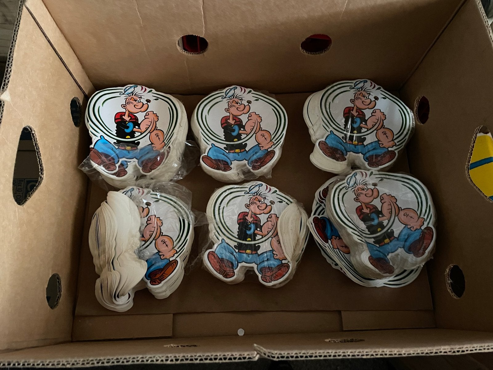 Popeye Feestborden - Nieuw in verpakking, Ophalen of Verzenden, Nieuw, Feestartikel, Verjaardag