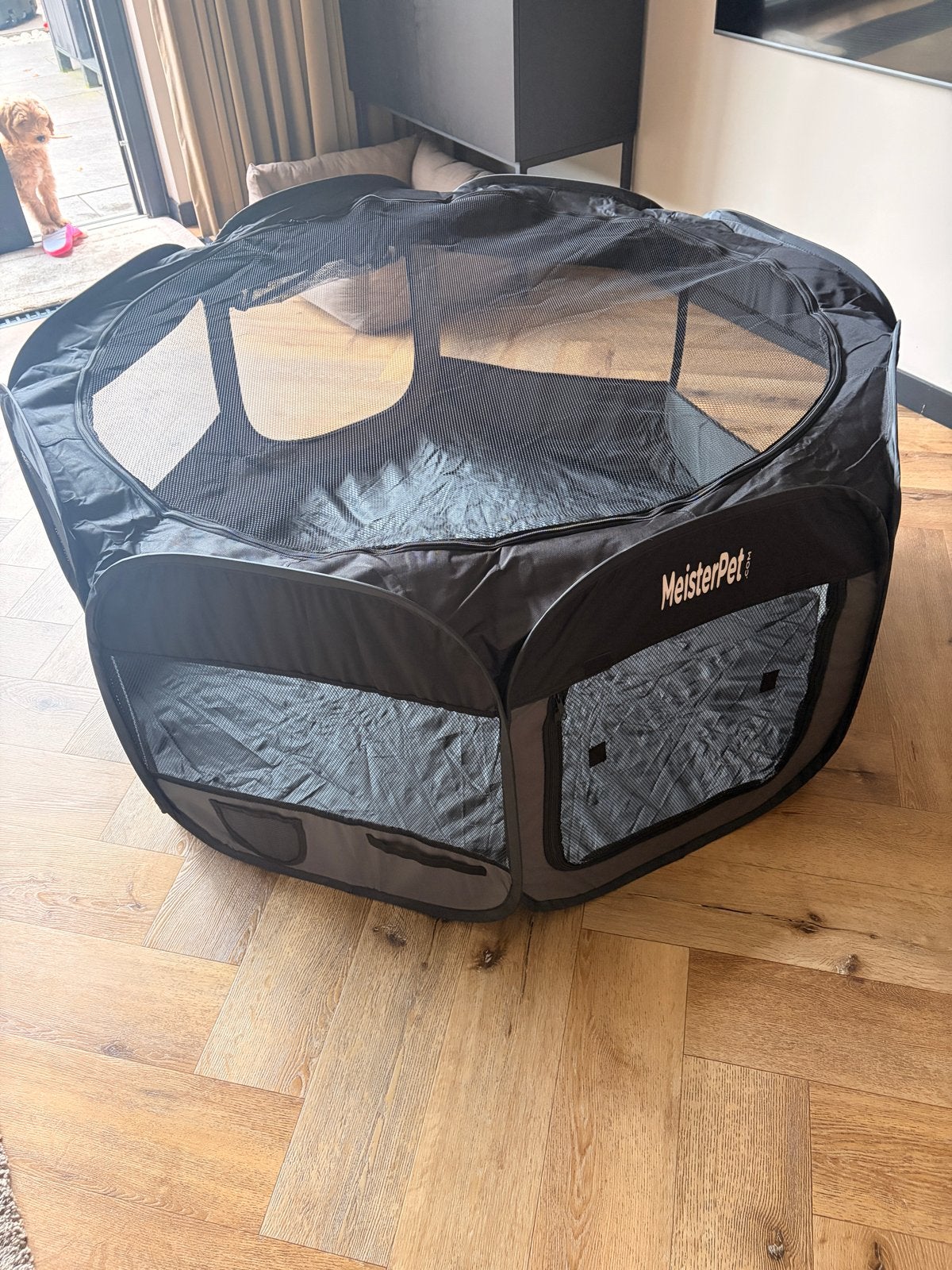 Opvouwbare puppy/honden/dieren ren Meisterpet, Ophalen of Verzenden, Nieuw, Hondenren