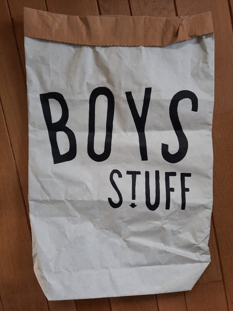 CarlijnQ Paperbag | Boys stuff - Speelgoedzak, Ophalen of Verzenden, Overige typen