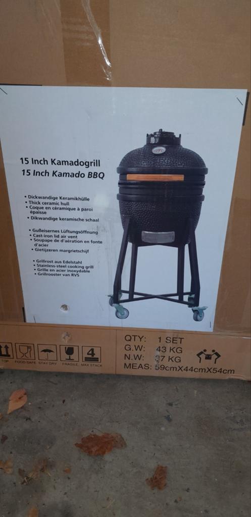 Nieuwe 15 Inch Kamado BBQ - Keramische Grill, Ophalen, Nieuw, Onbekend