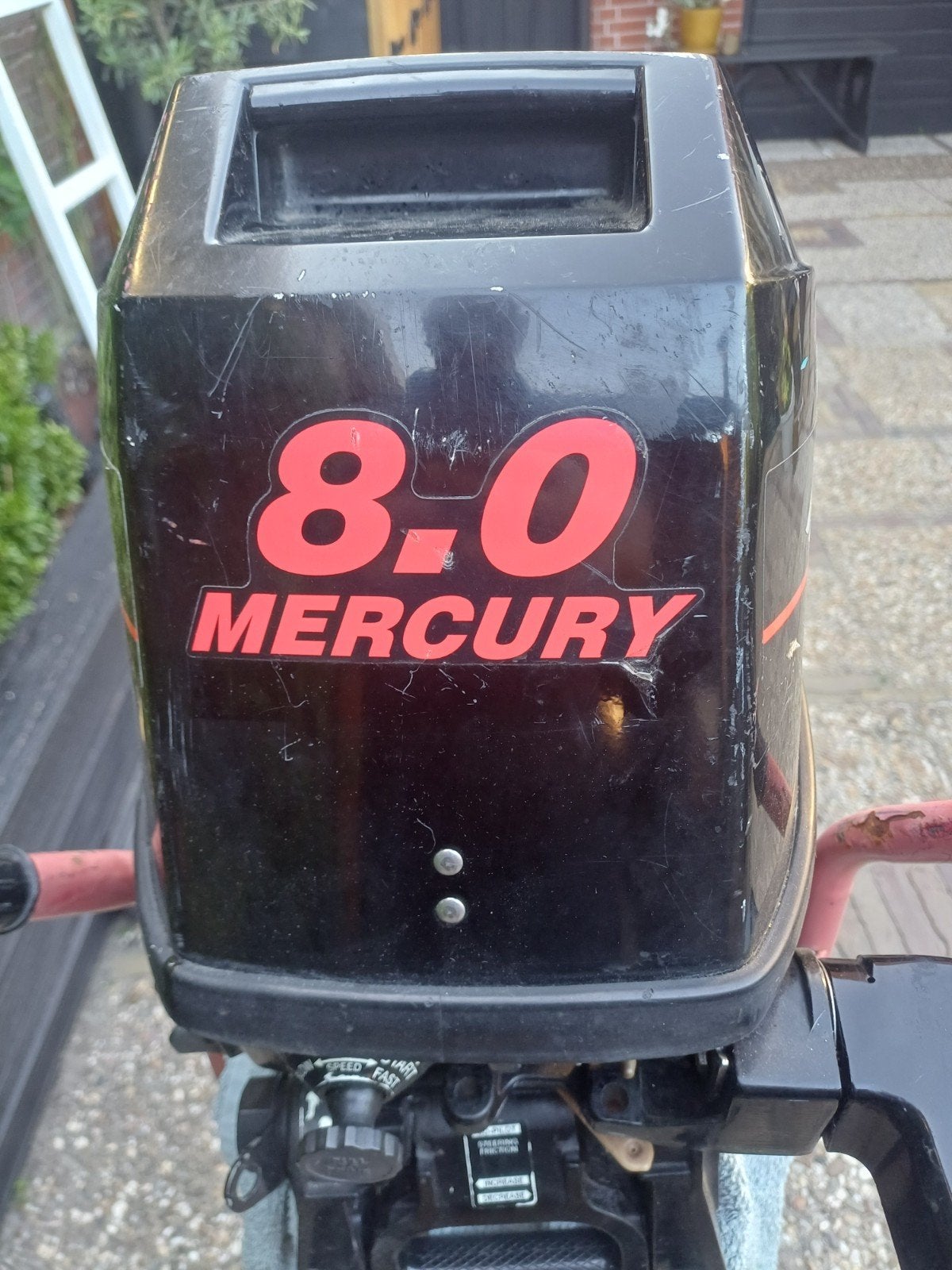 Mercury 8 PK 2 takt Buitenboordmotor, Watersport en Boten, Ophalen, Gebruikt, 5 tot 10 pk, Buitenboordmotor