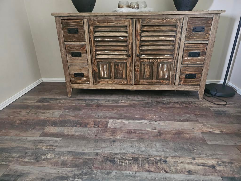 Landelijk dressoir en salontafel set, Gebruikt, Landelijk, Rustiek, Ophalen of Verzenden, 25 tot 50 cm