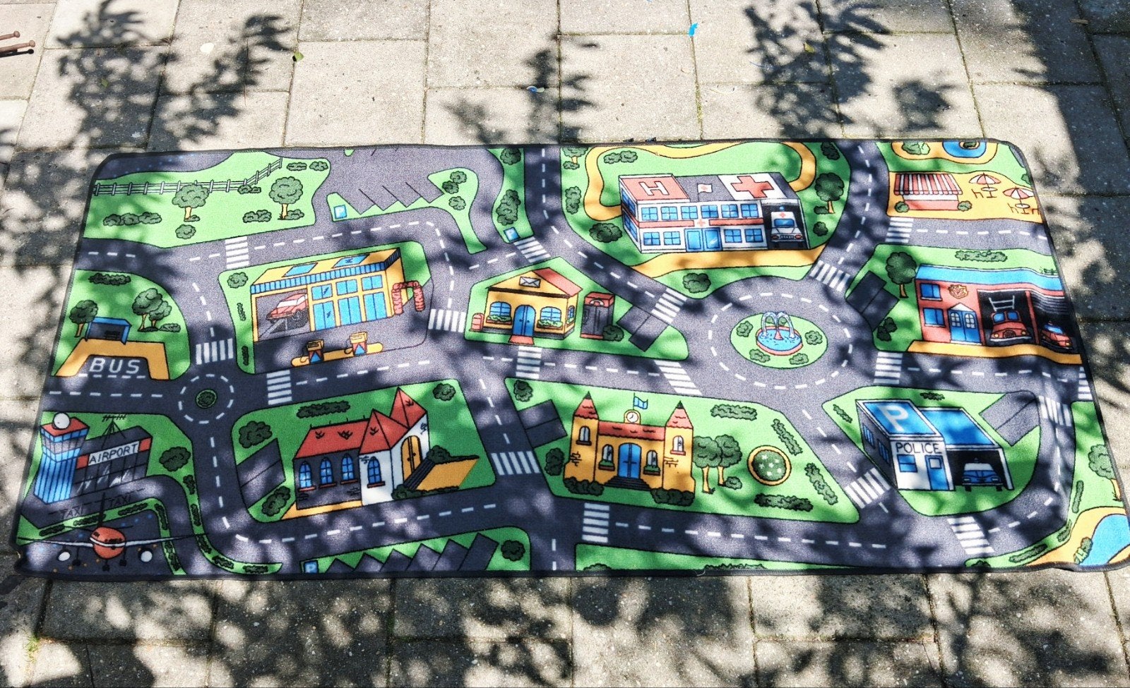 Klassiek Straten Speelkleed / Verkeerskleed (200 x 93 cm), Ophalen of Verzenden, Zo goed als nieuw