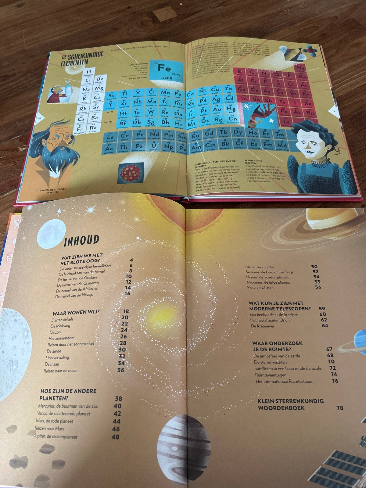 Atlas van de Wetenschap & Ruimte Atlas (2 boeken), Boeken, Ophalen, Zo goed als nieuw, Non-fictie