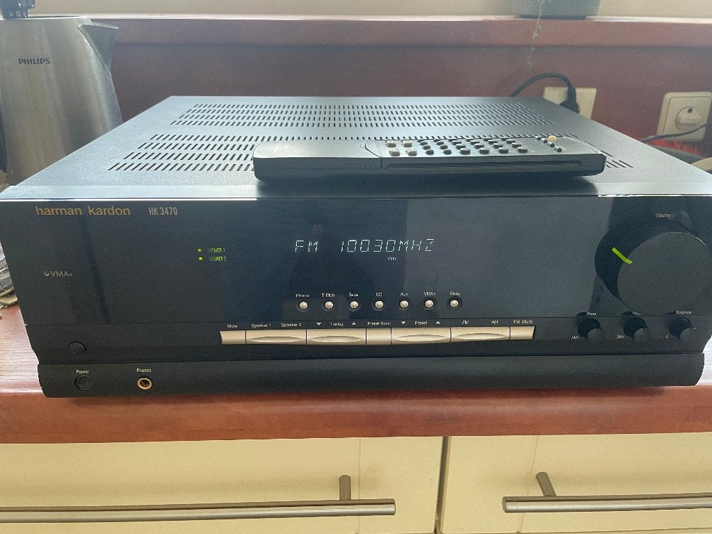 Harman Kardon receiver / tuner HK 3470, Audio, Tv en Foto, Versterkers en Receivers, 60 tot 120 watt, Ophalen, Overige merken