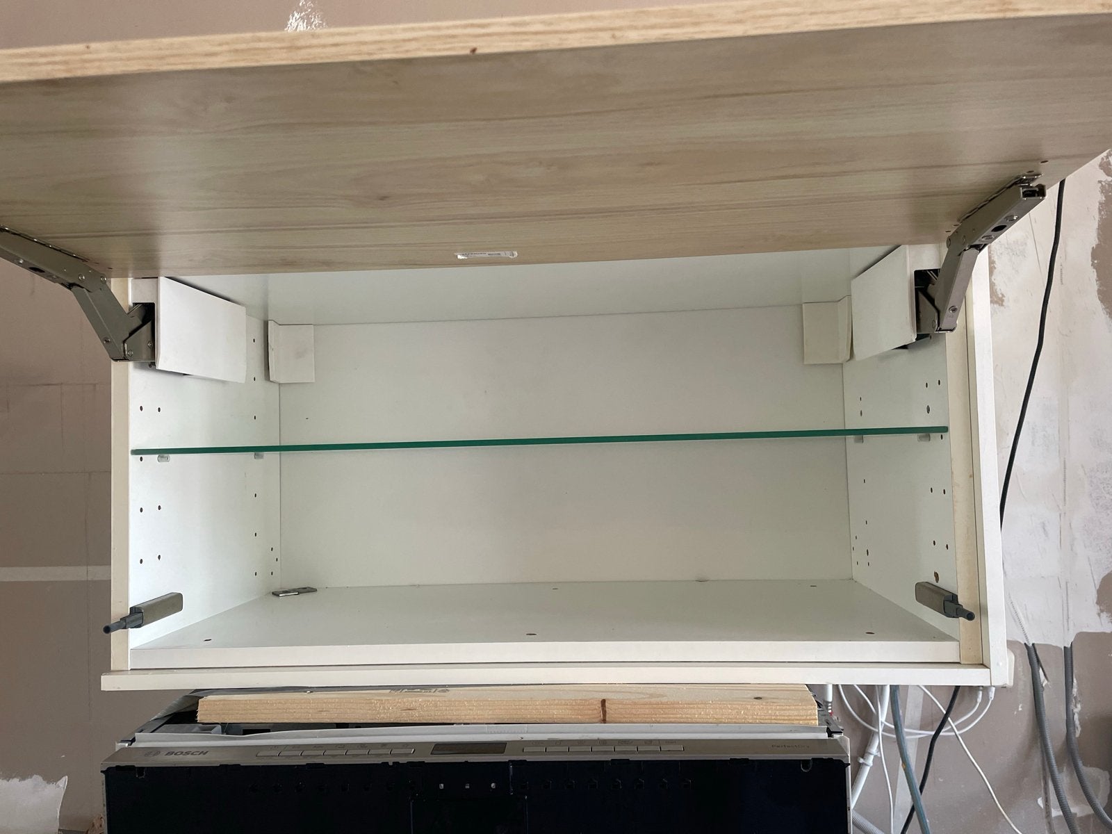IKEA METOD Bovenkast wit/Askernsund licht essenpatroon, Huis en Inrichting, Ophalen, Gebruikt