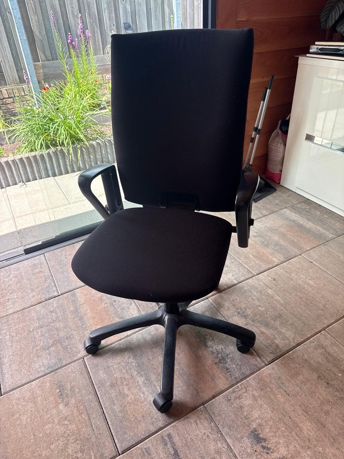 Comforto Bureaustoel - Zwart, Ergonomisch, Zwart, Ophalen of Verzenden, Zo goed als nieuw, Bureaustoel