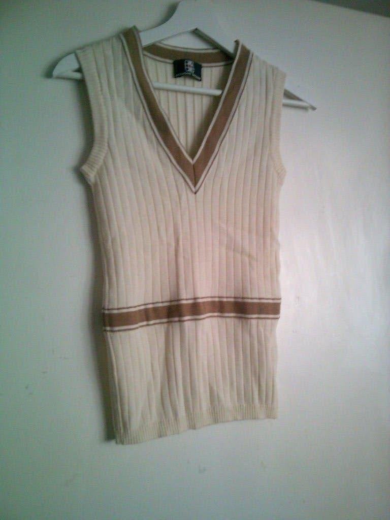 Vintage spencer, Verzenden, Gedragen, Maat 38/40 (M), Beige
