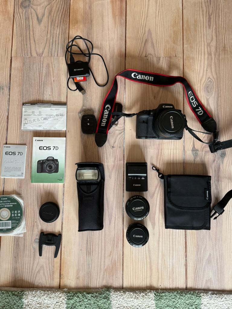 Complete set Canon EOS 7D, spiegelreflex camera, Ophalen of Verzenden, Zo goed als nieuw, Canon