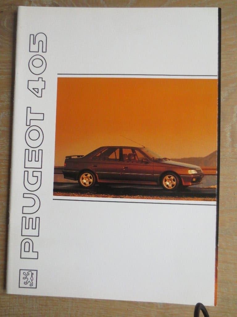Autofolder; Folder Peugeot 405 . Folder is nieuw uit 1991., Ophalen of Verzenden, Nieuw, Peugeot