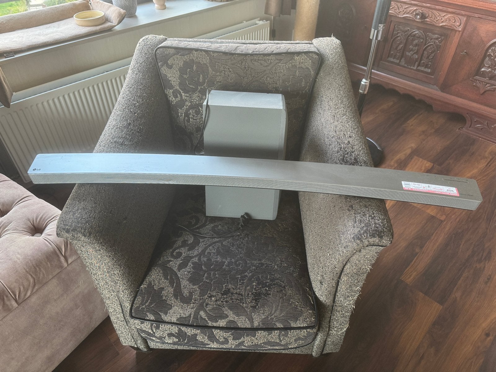 LG LAS855M, Ophalen, Met externe subwoofer, Gebruikt