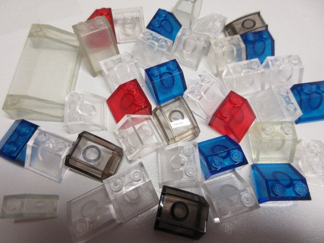 nr. 8172a, Transparante schuine stenen., Ophalen of Verzenden, Zo goed als nieuw, Complete set, Lego