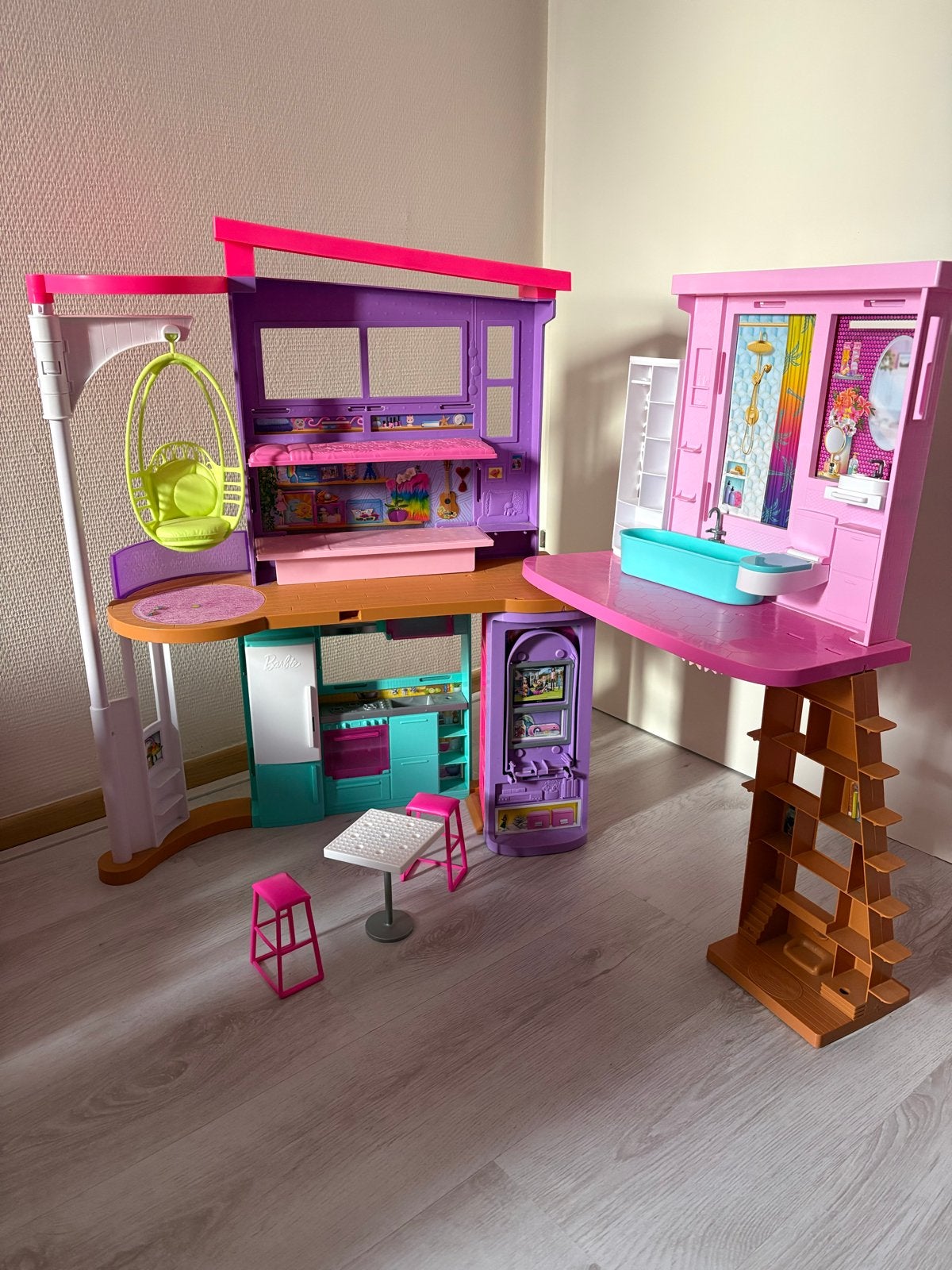 Barbie Droomhuis Speelset - Compleet en Zo Goed als Nieuw, Ophalen, Zo goed als nieuw, Barbie
