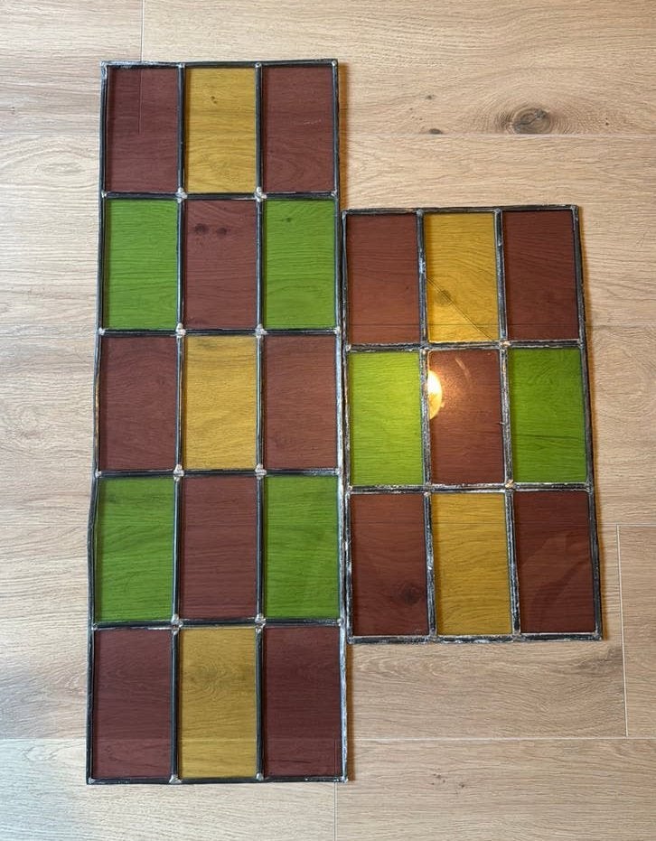 Glas in lood, Doe-het-zelf en Verbouw, Glas en Ramen, Ophalen, Gebruikt, Minder dan 80 cm, Glasplaat
