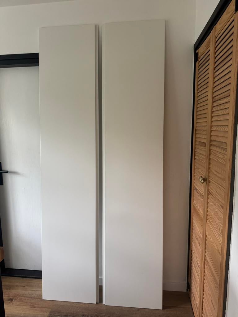 Pax kastdeuren 2x ikea vikanes greeploos 50x229 /58x236 kast, Ophalen, Minder dan 80 cm, Binnendeur, Minder dan 200 cm