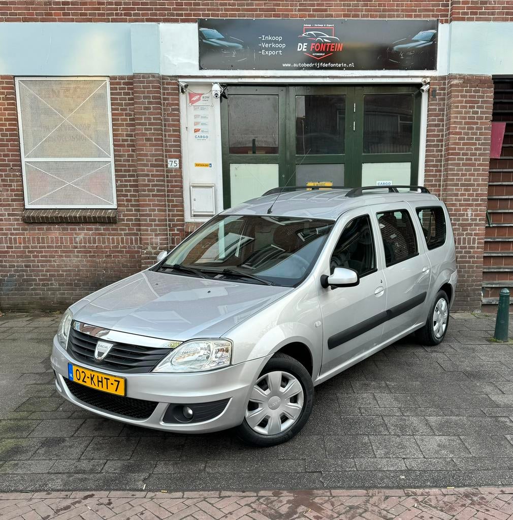 Dacia Logan 1.6 MCV 7-Pers 2009 Airco/Nwe APK/Boekjes, Auto's, Stof, Zwart, 4 cilinders, 635 kg