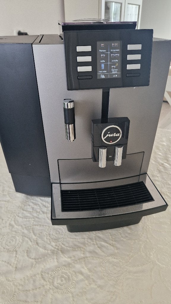 JURA X6 Dark Inox, Afneembaar waterreservoir, Gebruikt, 10 kopjes of meer, Koffiemachine