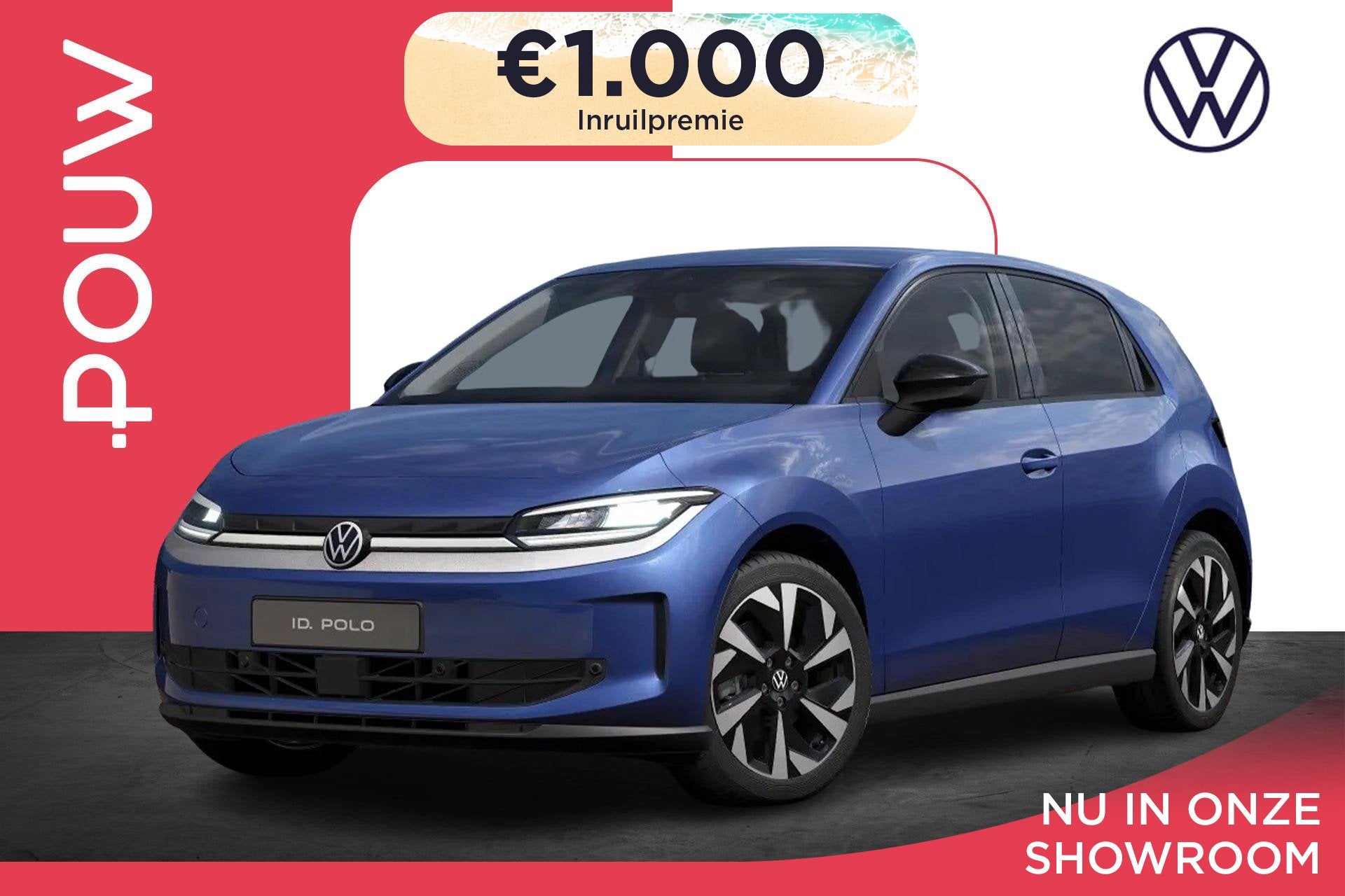 Volkswagen ID. Polo Life First Edition 211pk 52 kWh | LMV 18, Auto's, 12 maanden, Stof, 453 km, Zwart