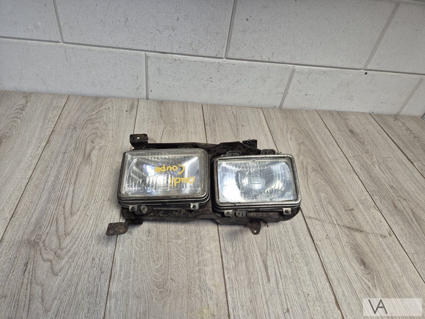 Audi Coupe b2 1980 - 1988 koplamp links dubbele lamp QUATTRO, Gebruikt, -, -, -