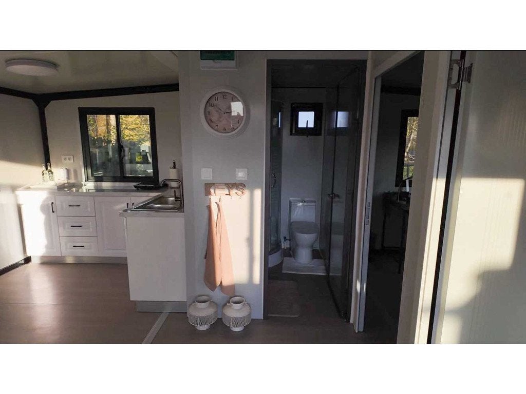 2026 Rhino Houses 36,5 m2 Wit 2 slaapkamers, badkamer en keu