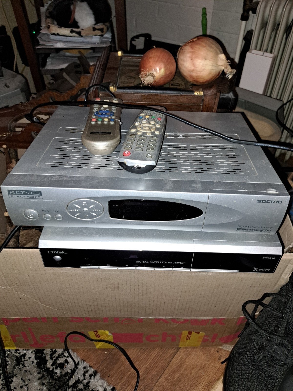 2 Satelliet ontvangers met afstandsbedieningen, Ophalen of Verzenden, Gebruikt, Decoder