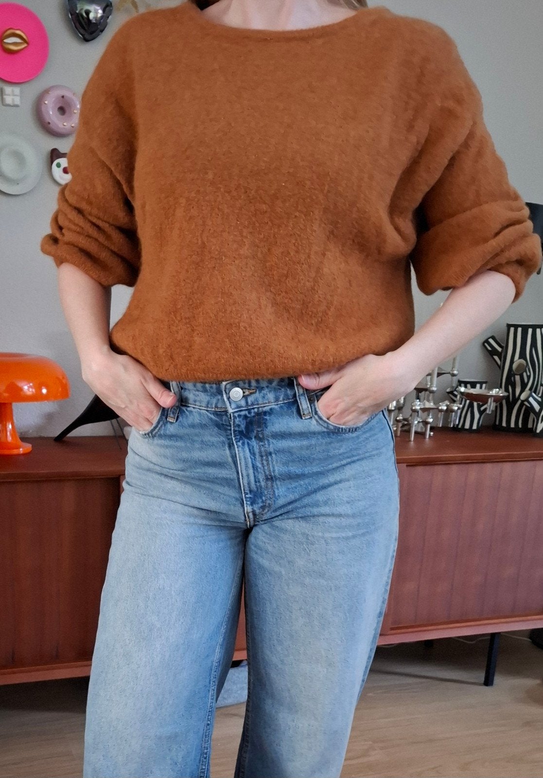 Mika Elles paris trui mt S/M kid mohair en cashmere, Ophalen of Verzenden, Zo goed als nieuw, Maat 36 (S)