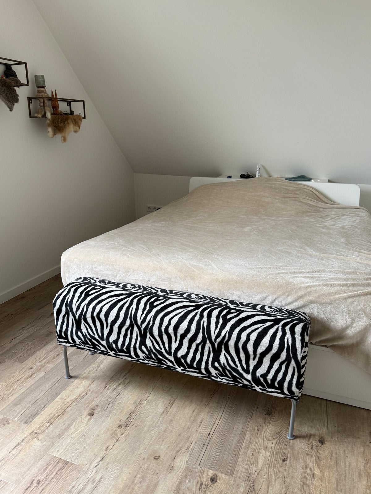 Zebraprint bankje, Ophalen, Gebruikt, Overige kleuren, Eén
