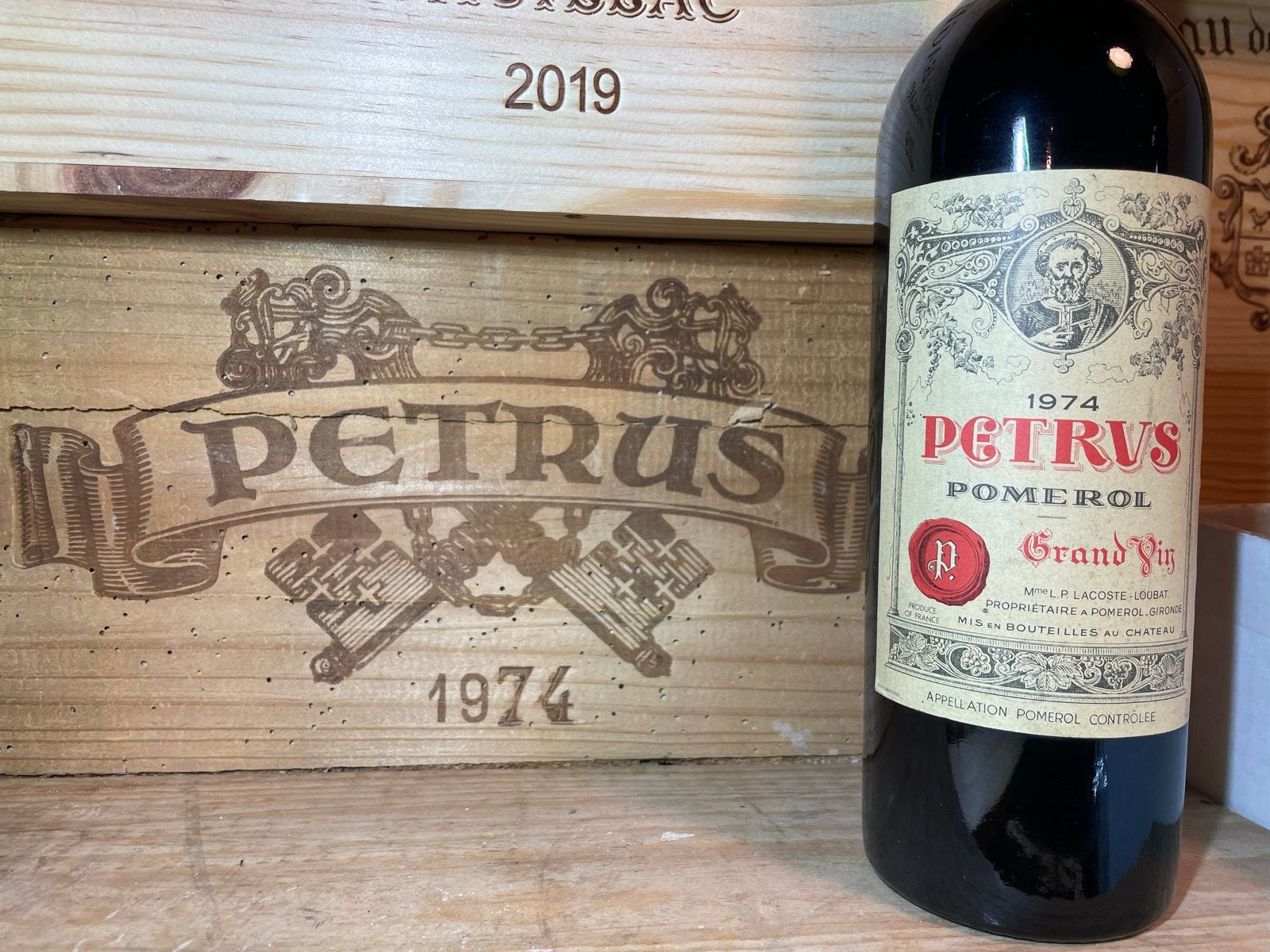 Petrus Pomerol Grand Vin 1974 - Exclusieve Rode Wijn, Verzamelen, Frankrijk, Ophalen of Verzenden, Zo goed als nieuw, Rode wijn