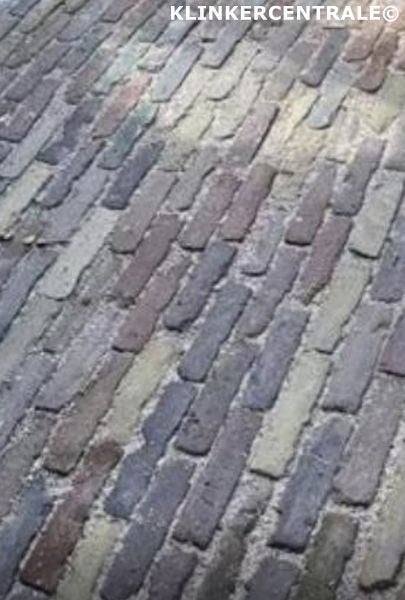500m2 gemêleerd oud gebakken klinkers waalformaat 5-duimers, Bij dit gebruikte product niet meer te achterhalen., Gebruikt, Verzenden