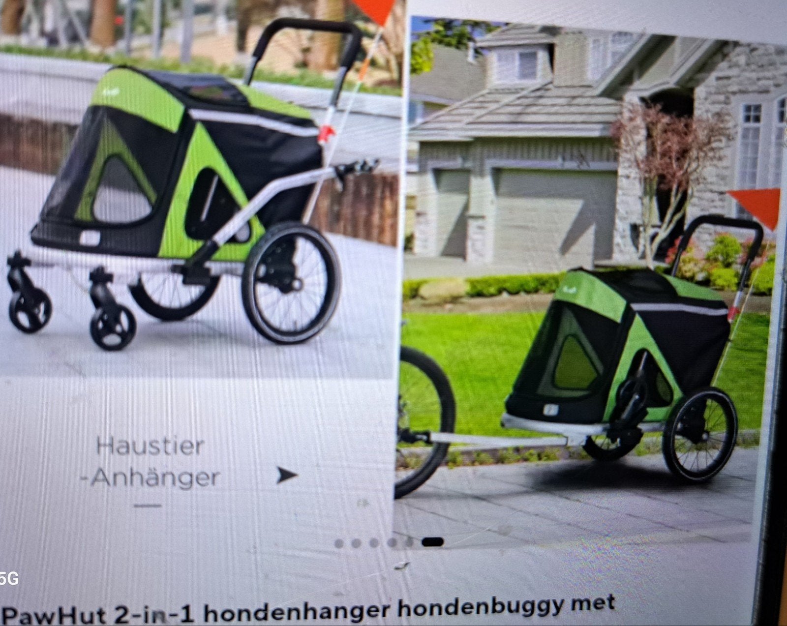 hondenkar fiets /wandel, Dieren en Toebehoren, Ophalen, Nieuw