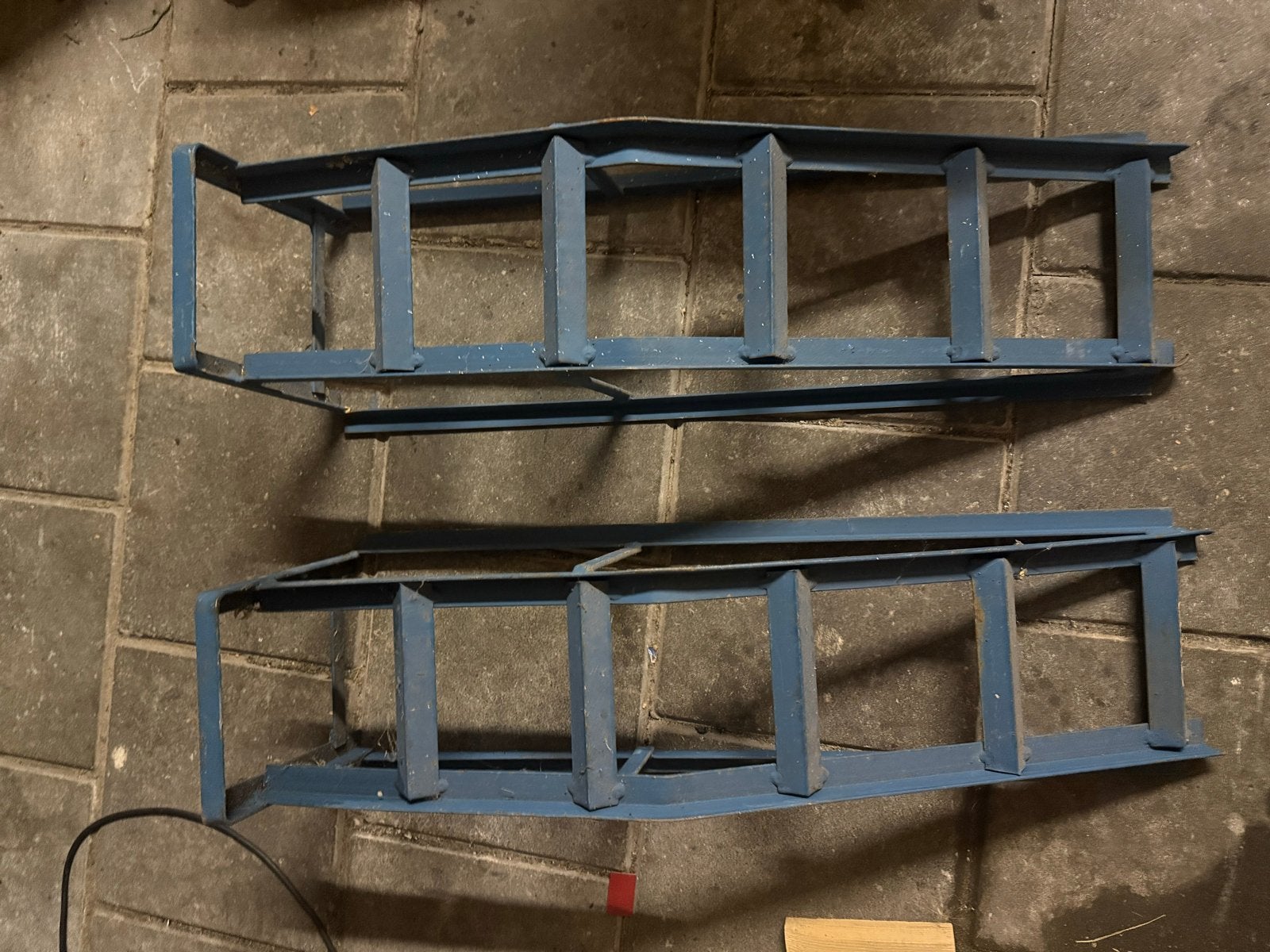 Oprijblokken / babybrug, Ophalen