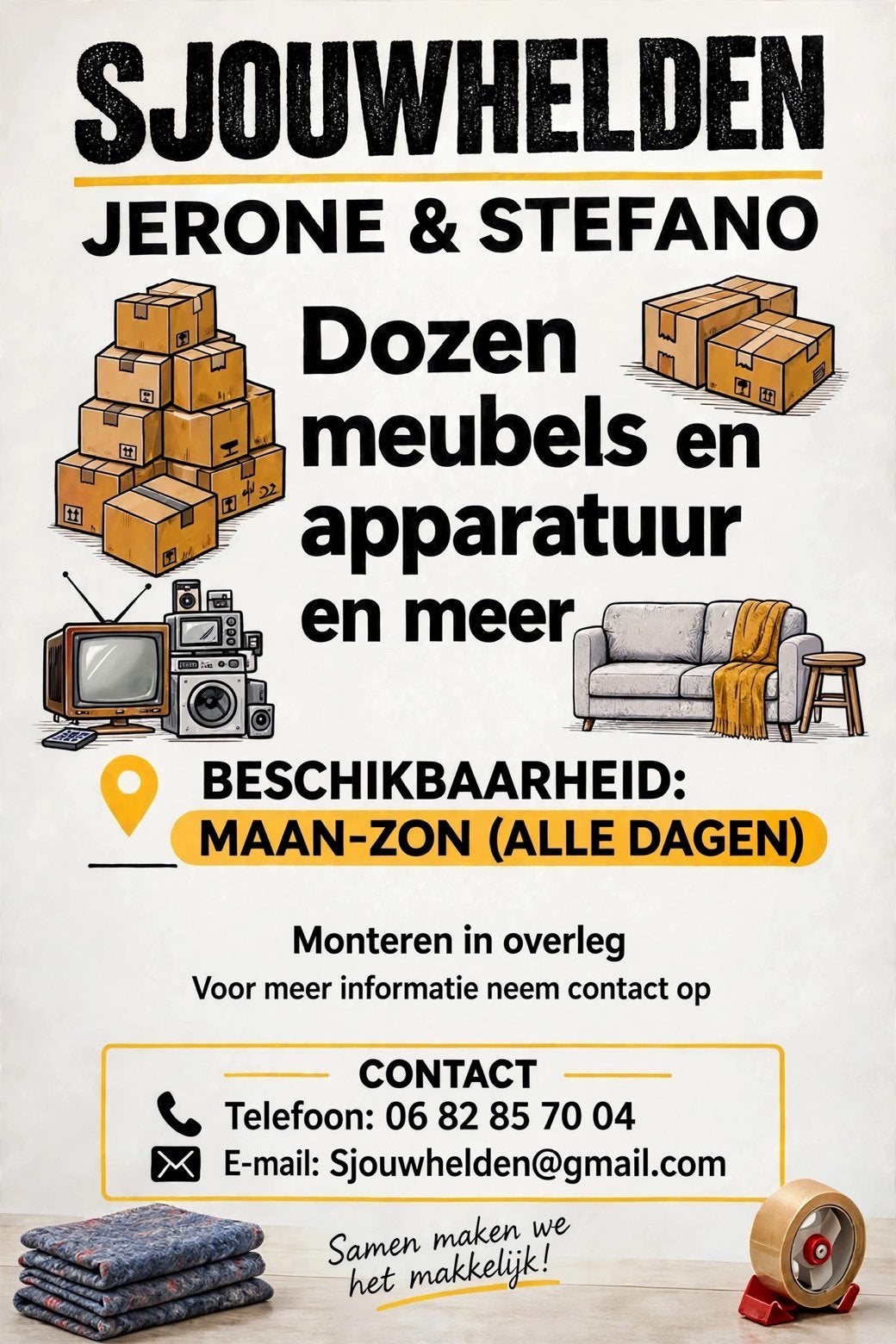 Sjouwhulp aangeboden – Den Haag en omgeving