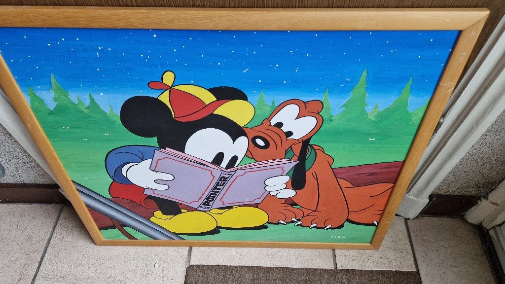 disney schilderij, 50 – 75, Ophalen of Verzenden, Zo goed als nieuw, Schilderij