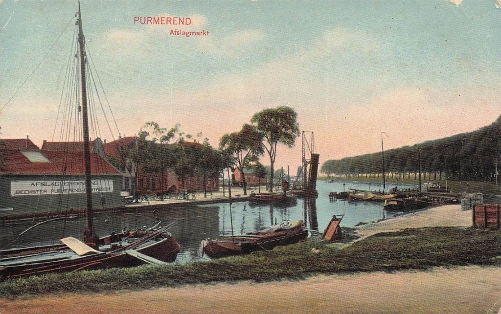 703-002-041 Purmerend Afslagmarkt, Verzenden, Voor 1920, Noord-Holland
