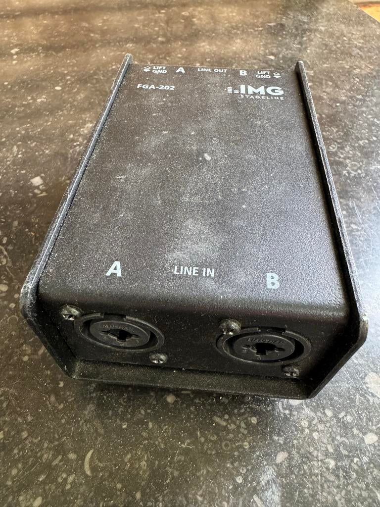 IMG Stageline FGA-202 DI 2-kanaals lijntransformator, Ophalen of Verzenden, Zo goed als nieuw, Minder dan 5 kanalen