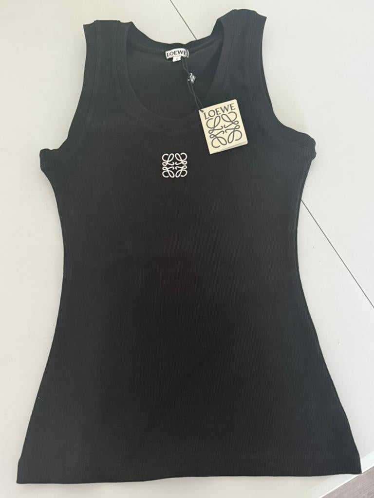 Loewe Anagram Top | Maat S, Zwart, Ophalen of Verzenden, Zo goed als nieuw, Maat 36 (S)