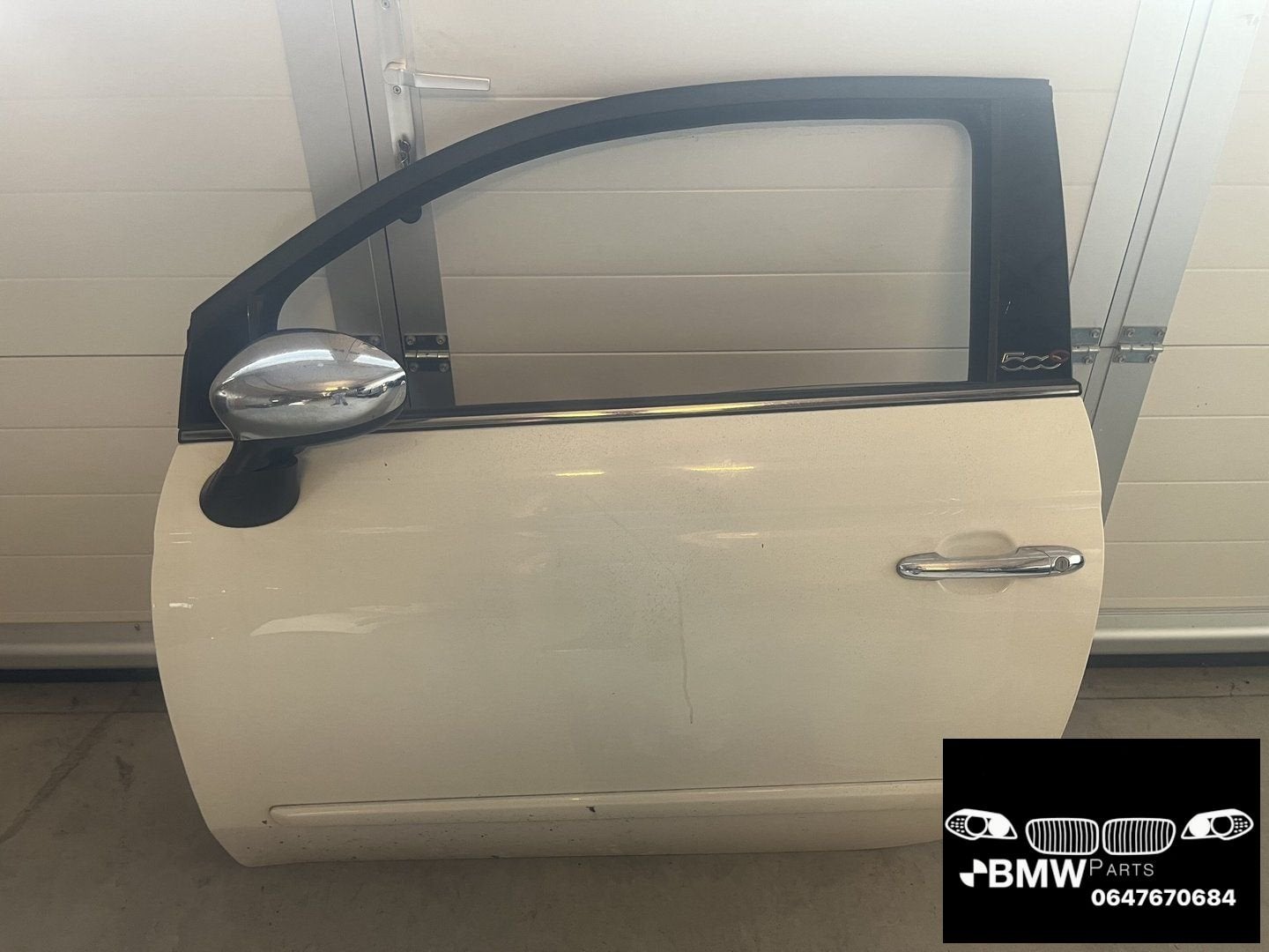 Deur links kompleet wit Fiat 500 C, Gebruikt, -, Deur, -