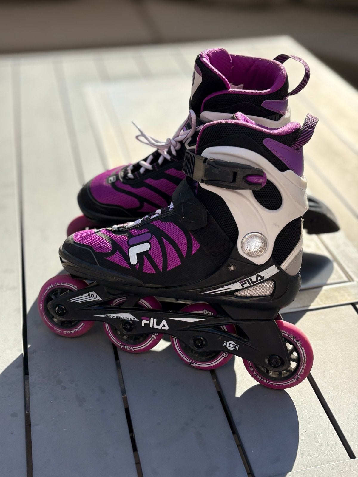 Fila J-One verstelbare inline skates - Maat 32-36, Fietsen en Brommers, Steps, Ophalen, Gebruikt, Overige typen