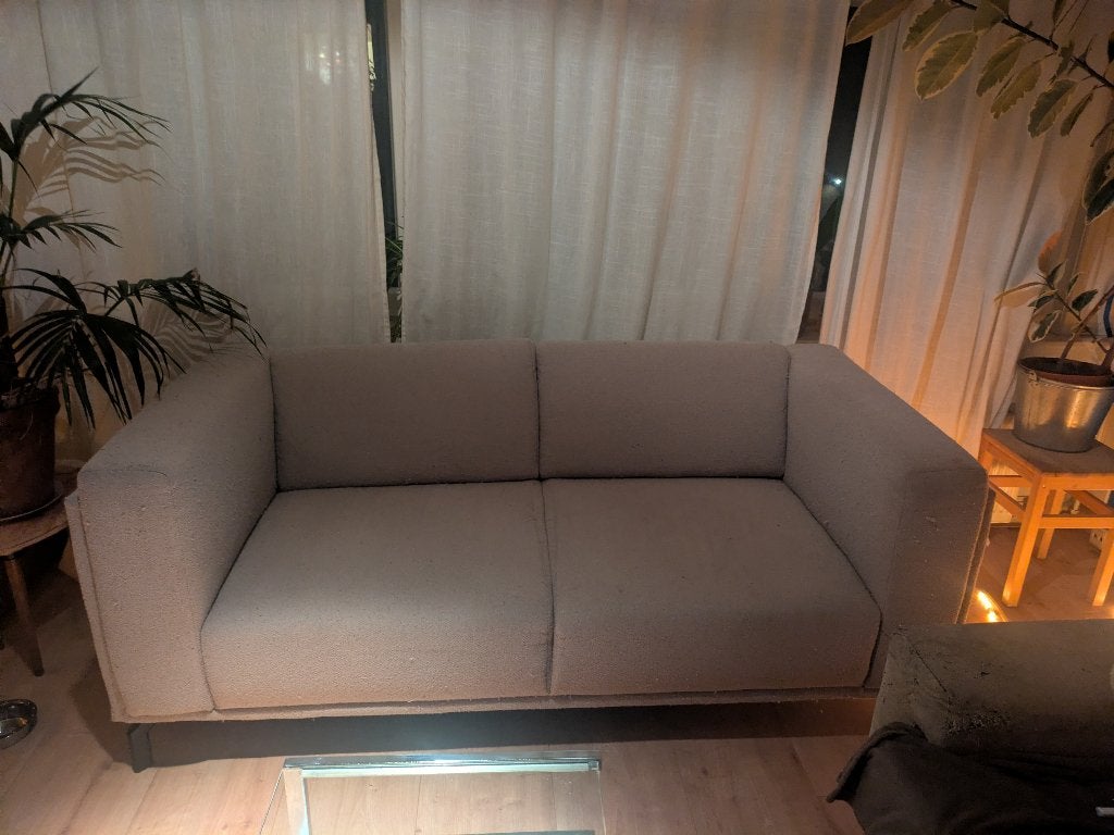 Bank - gratis af te halen, Huis en Inrichting, Ophalen, Gebruikt, Tweepersoons, 75 tot 100 cm