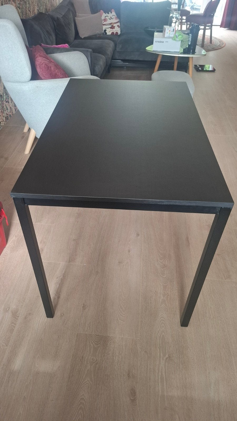 IKEA tafel of bureau Tärendö, zwart, 110x67x75 cm, Ophalen, Rechthoekig, 50 tot 100 cm