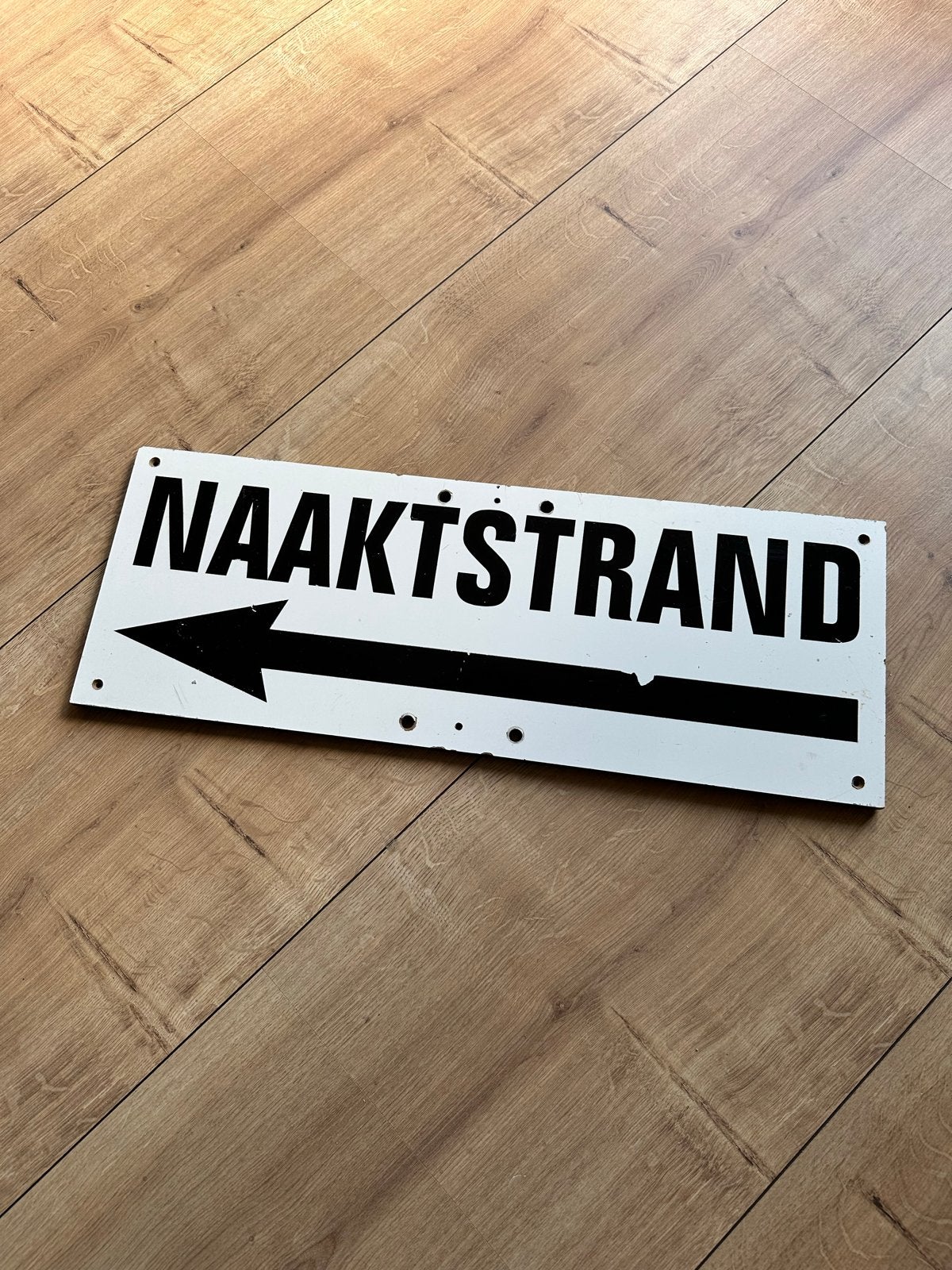 Naaktstrand bord van Trespa - 60x22x1 cm, Ophalen of Verzenden, Gebruikt, Wit, Kunststof